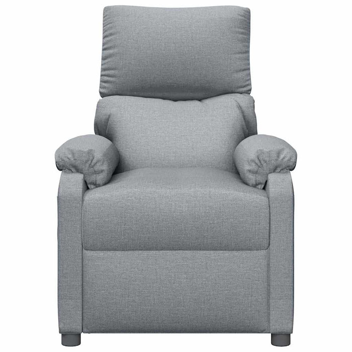 Fotoliu rabatabil, gri deschis, material textil WALTI