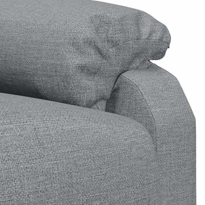 Fotoliu rabatabil, gri deschis, material textil WALTI