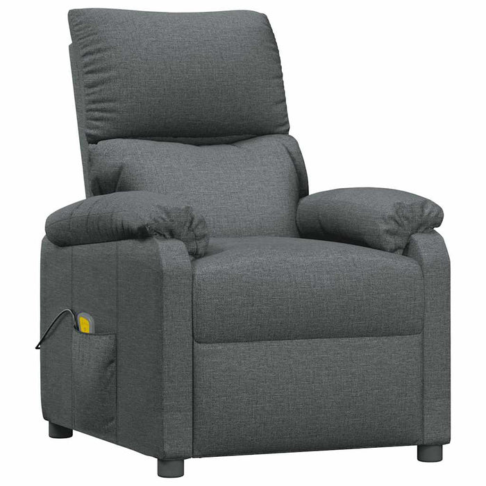 Fotoliu de masaj, gri închis, material textil WALTI