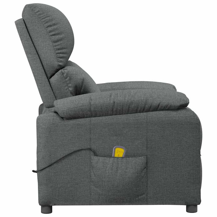 Fotoliu de masaj, gri închis, material textil WALTI