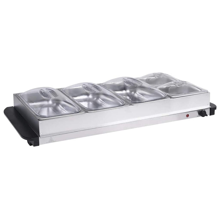 Încălzitor de servire bufet 400 W, 3x2,5L+2x1L, oțel inoxidabil WALTI