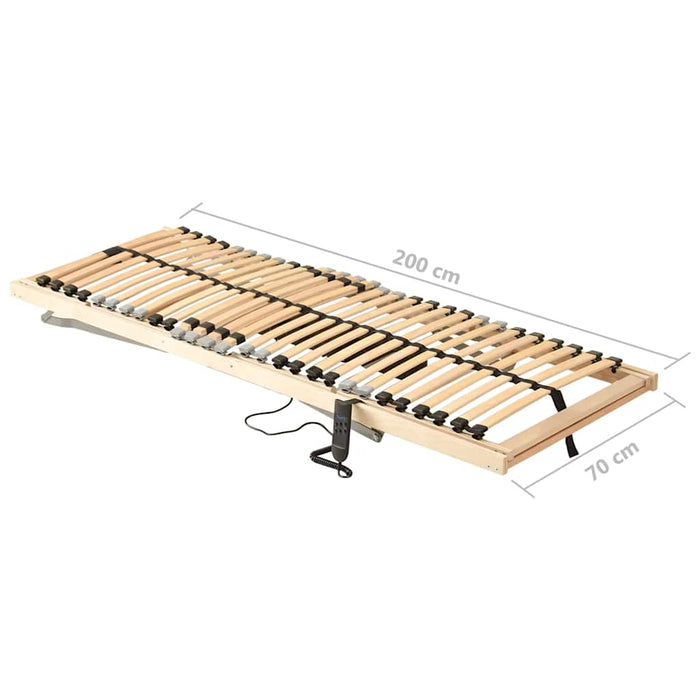 Bază de pat electrică cu șipci, 28 șipci, 7 zone, 70 x 200 cm - WALTI WALTI