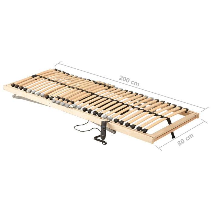 Bază de pat electrică cu șipci, 28 șipci, 7 zone, 80 x 200 cm - WALTI WALTI