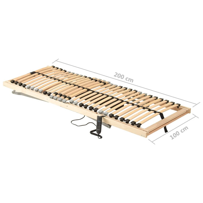 Bază de pat electrică cu șipci, 28 șipci, 7 zone, 100 x 200 cm - WALTI WALTI