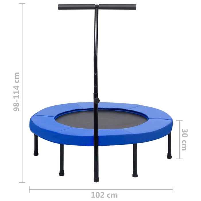 Trambulină de fitness cu mâner și margine de siguranță, 102 cm - WALTI WALTI