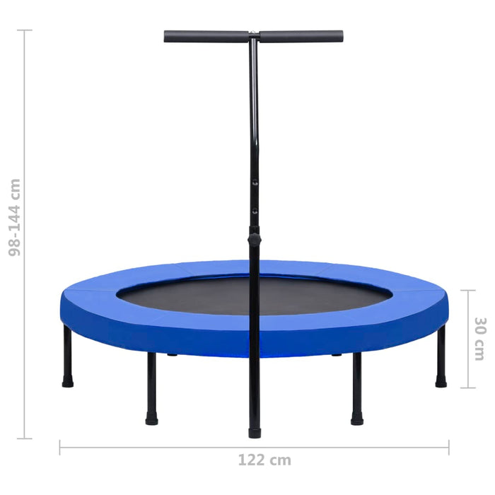 Trambulină de fitness cu mâner și margine de siguranță, 122 cm - WALTI WALTI