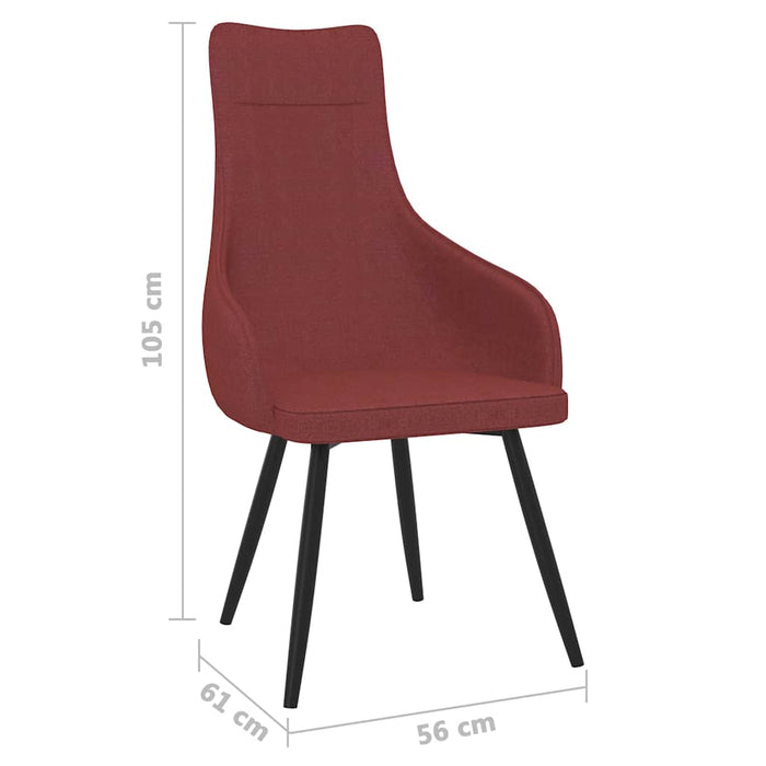 Fotoliu, roșu vin, material textil WALTI