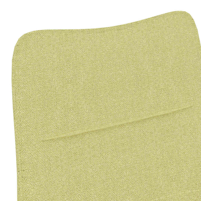 Fotoliu cu taburet, verde, material textil WALTI