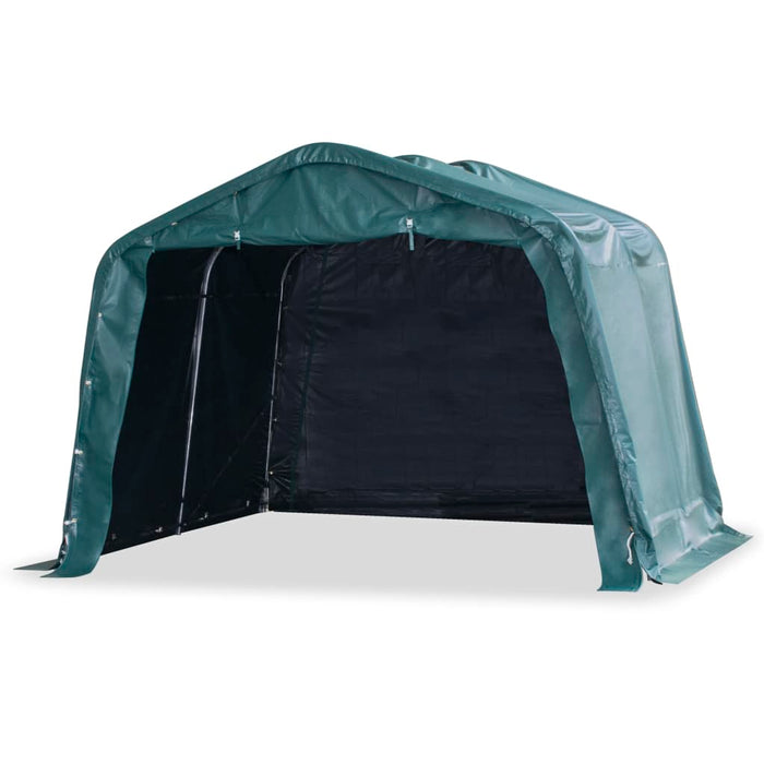 Cort de animale detașabil verde închis 3,3x3,2m PVC 550g/m² - WALTI WALTI