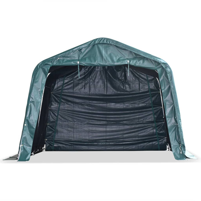 Cort de animale detașabil verde închis 3,3x3,2m PVC 550g/m² - WALTI WALTI
