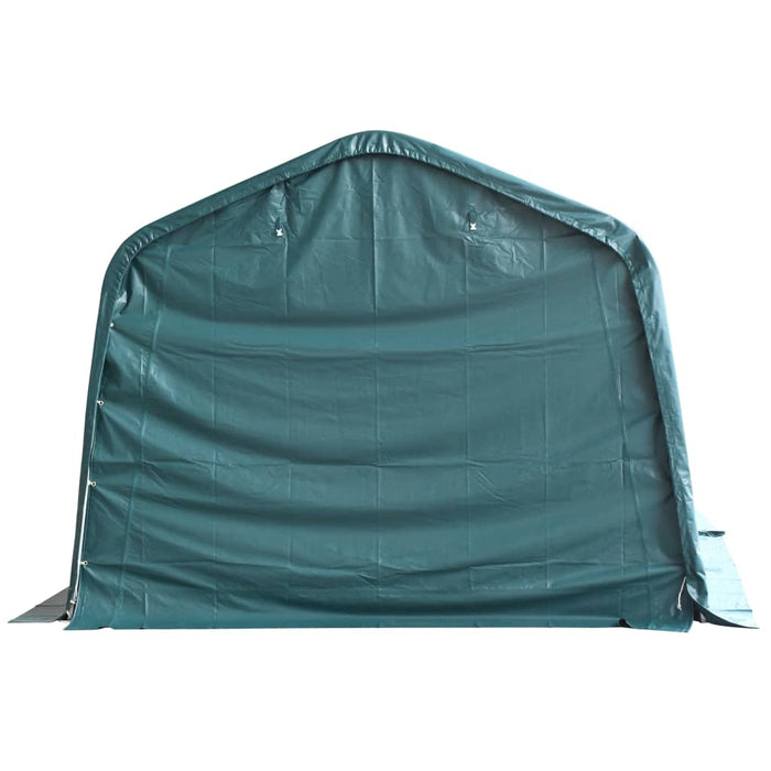 Cort de animale detașabil verde închis 3,3x3,2m PVC 550g/m² - WALTI WALTI