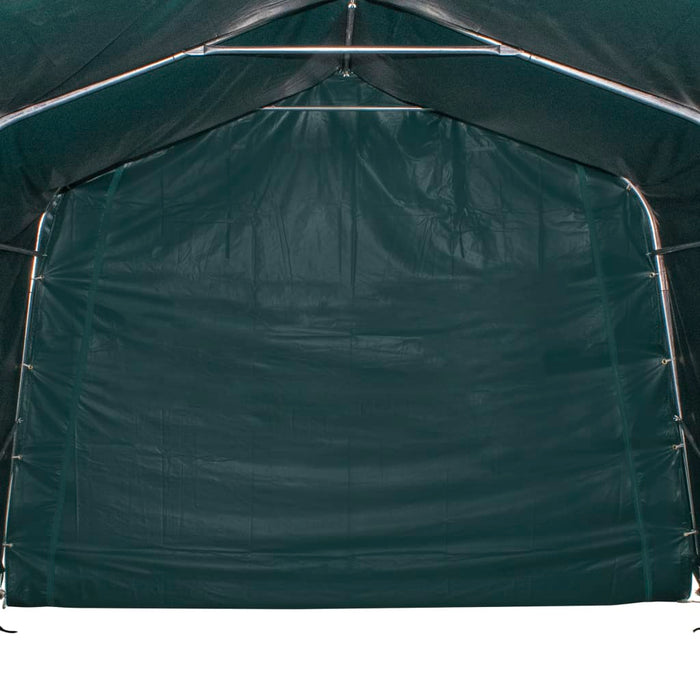 Cort de animale detașabil verde închis 3,3x3,2m PVC 550g/m² - WALTI WALTI