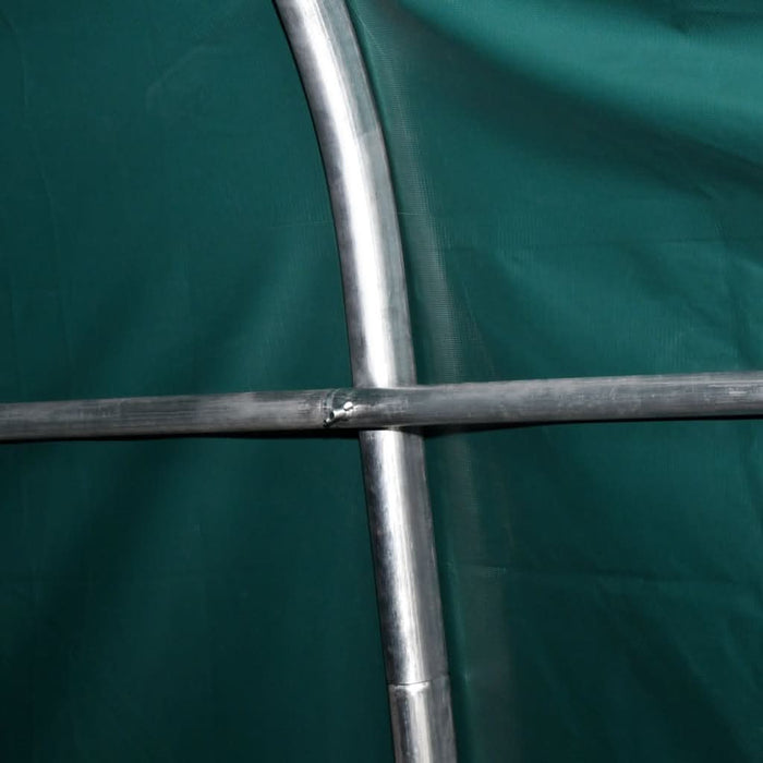 Cort mobil pentru animale verde închis 3,3x16 m PVC 550 g/m² - WALTI WALTI