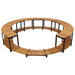 Mobilier de împrejmuire spa, 273x53 cm, lemn masiv de acacia - WALTI WALTI
