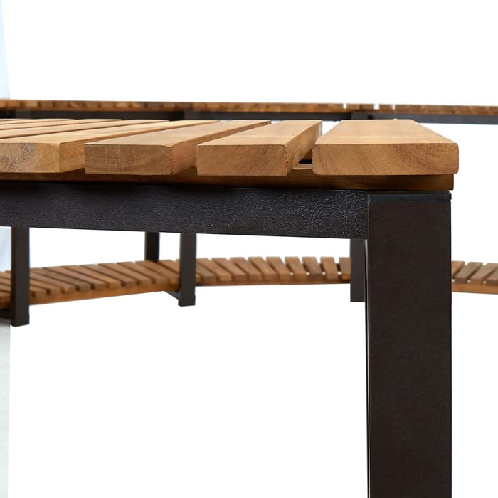 Mobilier de împrejmuire spa, 273x53 cm, lemn masiv de acacia - WALTI WALTI