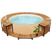 Mobilier de împrejmuire spa, 273x53 cm, lemn masiv de acacia - WALTI WALTI