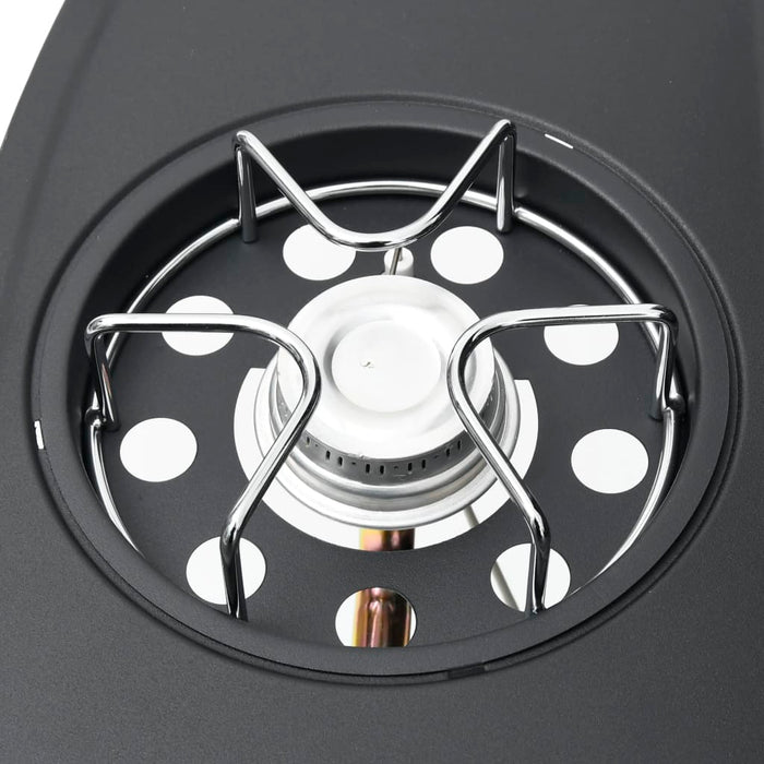 Grătar pe gaz, 4+1 zone de gătit, negru, oțel - WALTI WALTI