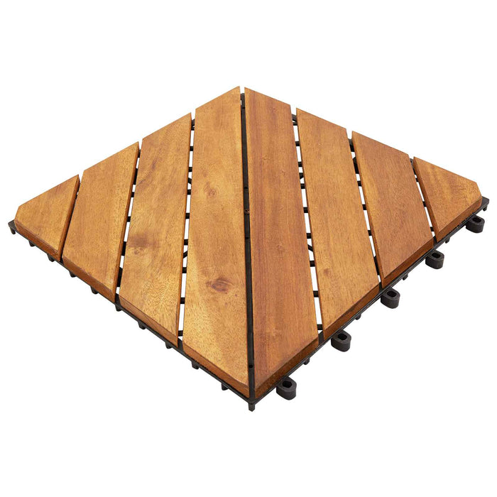 Plăci pentru Deck 10 pcs Maro 30 x 30 cm Lemn de Acacia - WALTI WALTI