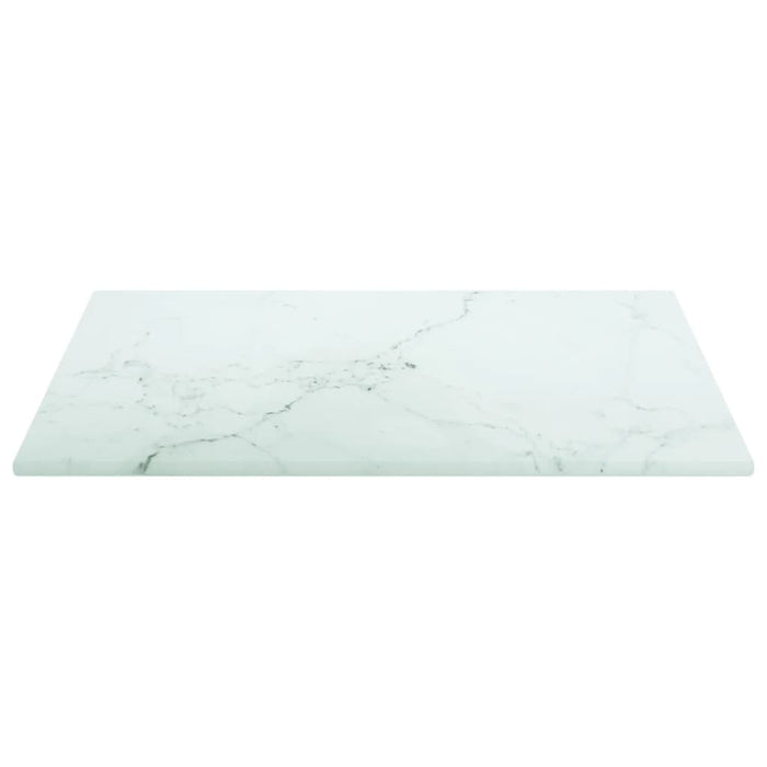 Blat masă alb 30x30 cm 6 mm sticlă securizată design marmură - WALTI WALTI