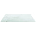 Blat masă alb 40x40 cm 6 mm sticlă securizată design marmură - WALTI WALTI