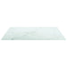 Blat masă alb 50x50 cm 6 mm sticlă securizată design marmură - WALTI WALTI