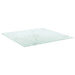 Blat masă alb 60x60cm 6mm sticlă securizată, design de marmură - WALTI WALTI