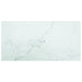Blat masă alb 100x50 cm 6 mm sticlă securizată design marmură - WALTI WALTI
