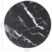 Blat masă negru Ø60x0,8 cm, sticlă securizată, design marmură - WALTI WALTI