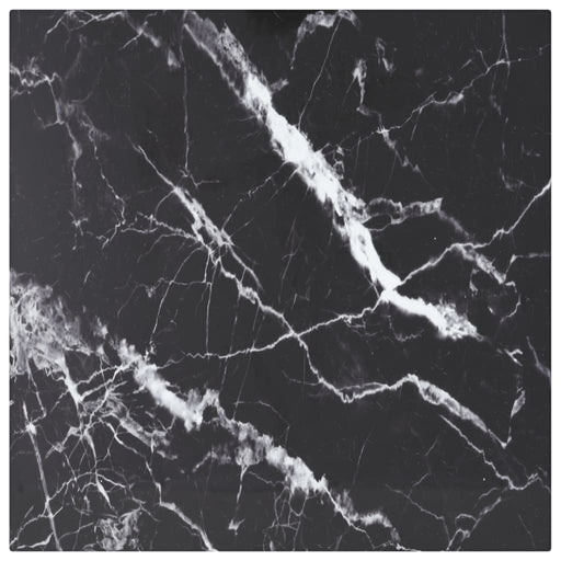Blat masă negru 40x40 cm 6 mm sticlă securizată design marmură - WALTI WALTI