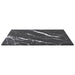 Blat masă negru 40x40 cm 6 mm sticlă securizată design marmură - WALTI WALTI