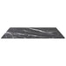 Blat masă negru 60x60cm 6mm sticlă securizată design de marmură - WALTI WALTI