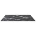 Blat masă negru 70x70 cm 6 mm sticlă securizată design marmură - WALTI WALTI