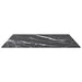 Blat masă negru 80x80 cm 6 mm sticlă securizată design marmură - WALTI WALTI