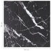 Blat masă negru 80x80 cm 6 mm sticlă securizată design marmură - WALTI WALTI