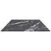 Blat masă negru 100x50 cm 6 mm sticlă securizată design marmură - WALTI WALTI