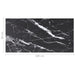 Blat masă negru 100x50 cm 6 mm sticlă securizată design marmură - WALTI WALTI
