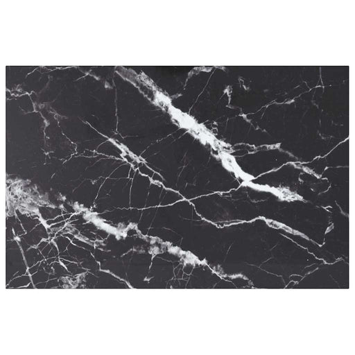 Blat masă negru 100x62 cm 8mm sticlă securizată design marmură - WALTI WALTI