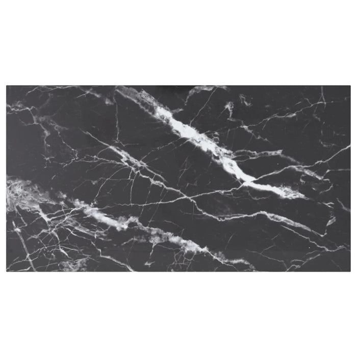 Blat masă negru 120x65 cm 8mm sticlă securizată design marmură - WALTI WALTI