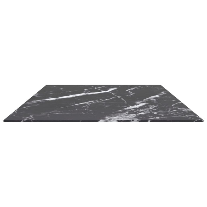 Blat masă negru 120x65 cm 8mm sticlă securizată design marmură - WALTI WALTI
