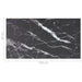 Blat masă negru 120x65 cm 8mm sticlă securizată design marmură - WALTI WALTI