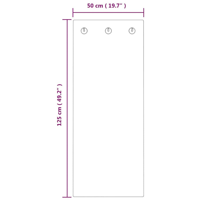Cuier de perete 125x50 cm, perete piatră din sticlă securizată WALTI