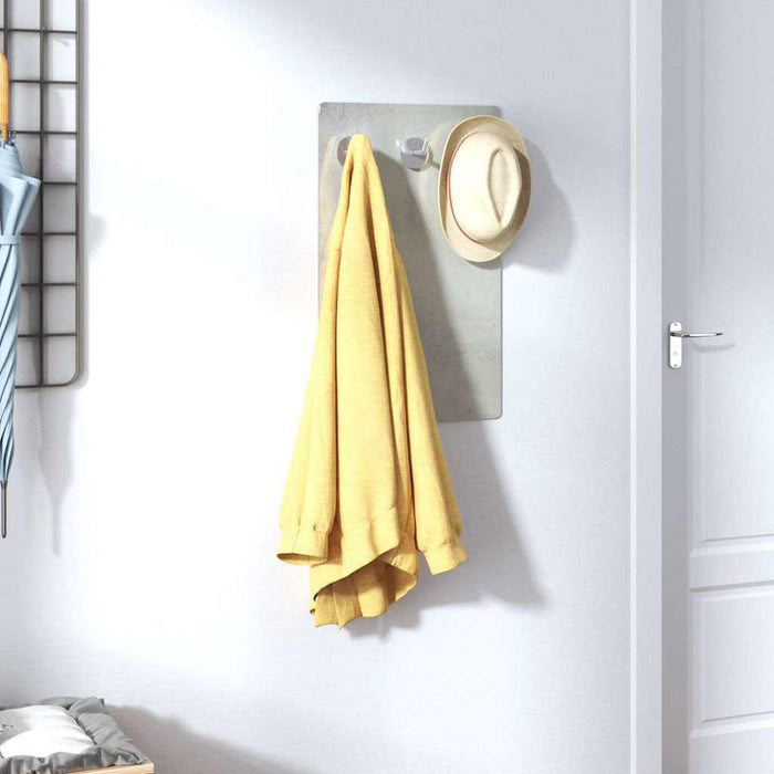 Cuier de perete 40x25 cm sticlă securizată tip perete de piatră WALTI