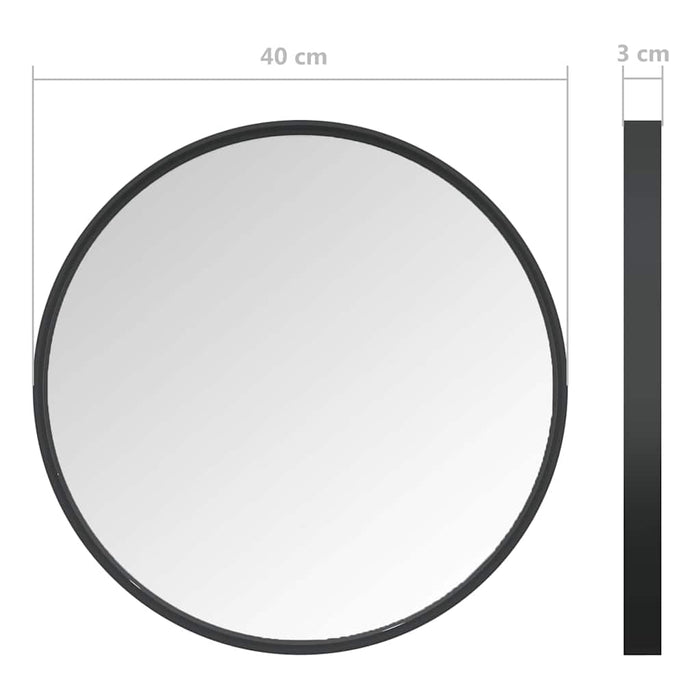 Oglindă de perete, negru, 40 cm WALTI