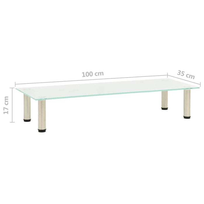 Suport TV, mătuit, 100 x 35 x 17 cm, sticlă securizată WALTI