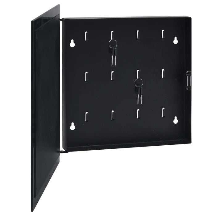 Casetă pentru chei cu tablă magnetică, negru, 35 x 35 x 4 cm WALTI