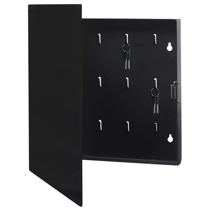 Casetă pentru chei cu tablă magnetică, negru, 35 x 35 x 4 cm WALTI