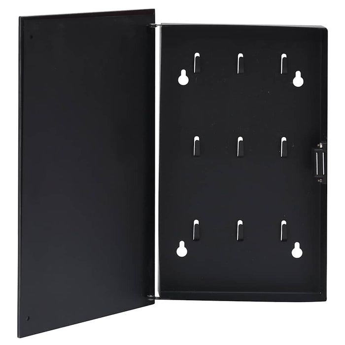 Casetă pentru chei cu tablă magnetică, negru, 30 x 20 x 4 cm WALTI