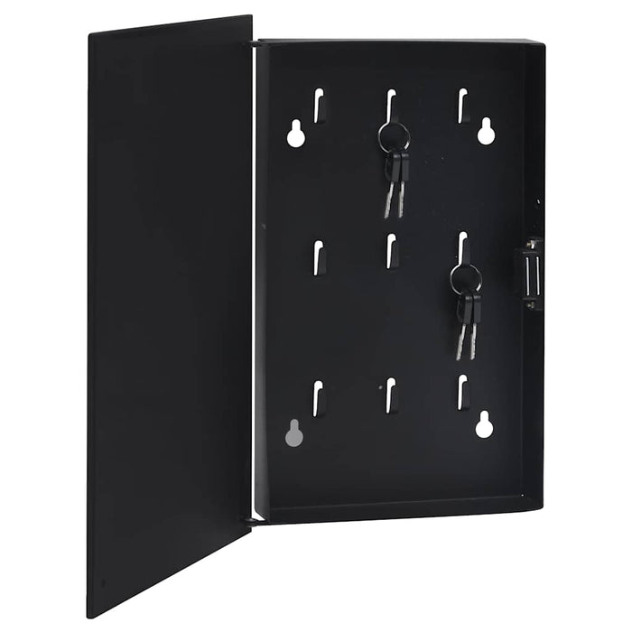 Casetă pentru chei cu tablă magnetică, negru, 30 x 20 x 4 cm WALTI