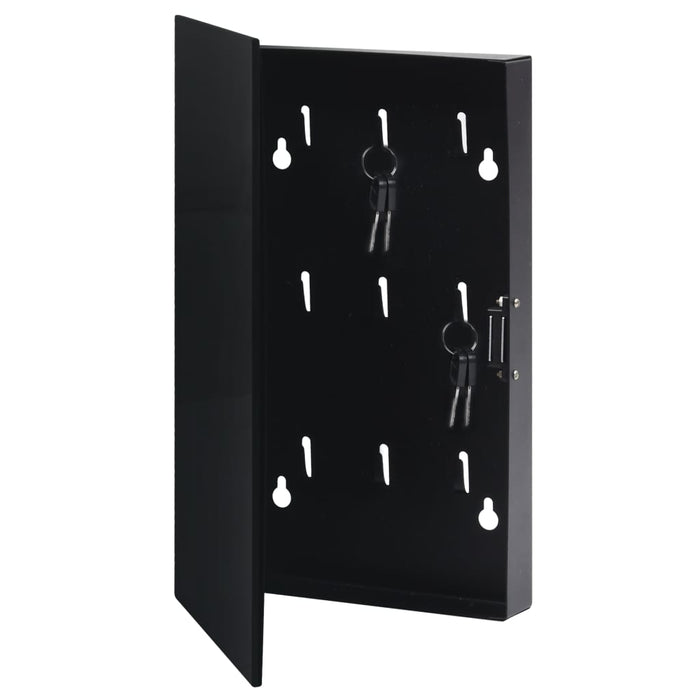 Casetă pentru chei cu tablă magnetică, negru, 30 x 20 x 4 cm WALTI