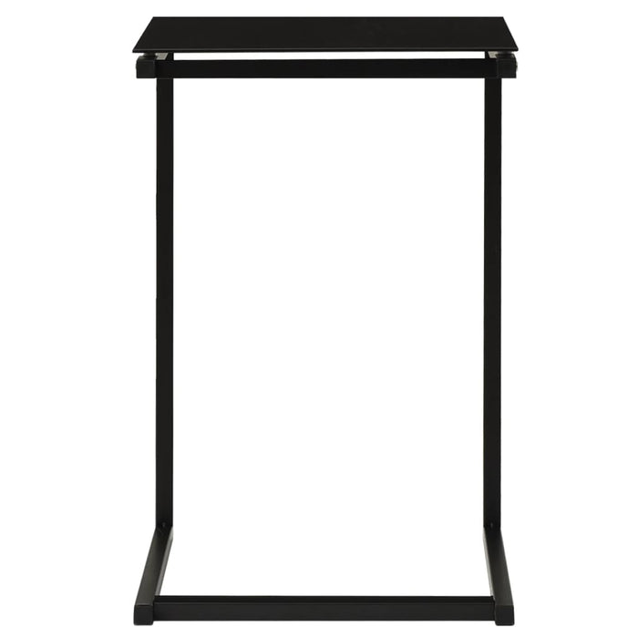 Masă laterală, negru, 40x40x60 cm, sticlă securizată - WALTI WALTI